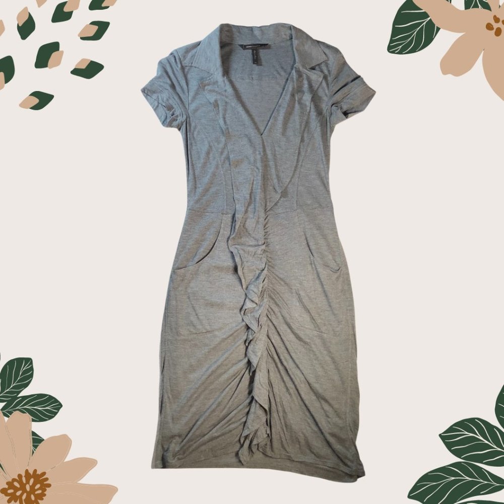 BCBG Jersey Short-Sleeve Dress - Size XS